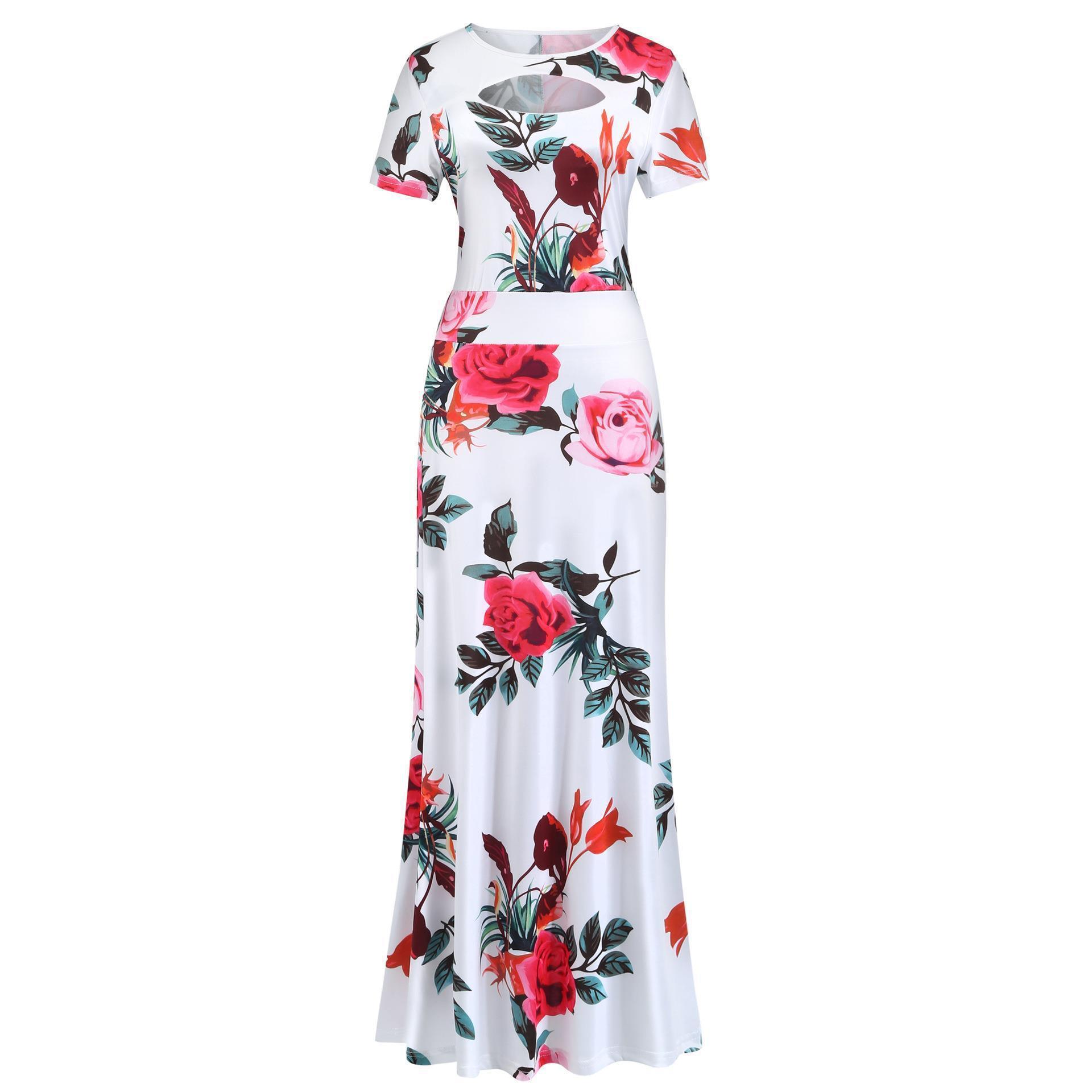 Fashion Fat Women Autumn Dress Bohmia Maxi Dresses Ladies - Image 3