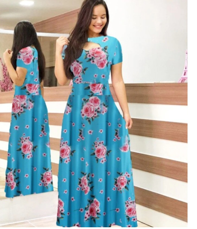 Fashion Fat Women Autumn Dress Bohmia Maxi Dresses Ladies - Image 5