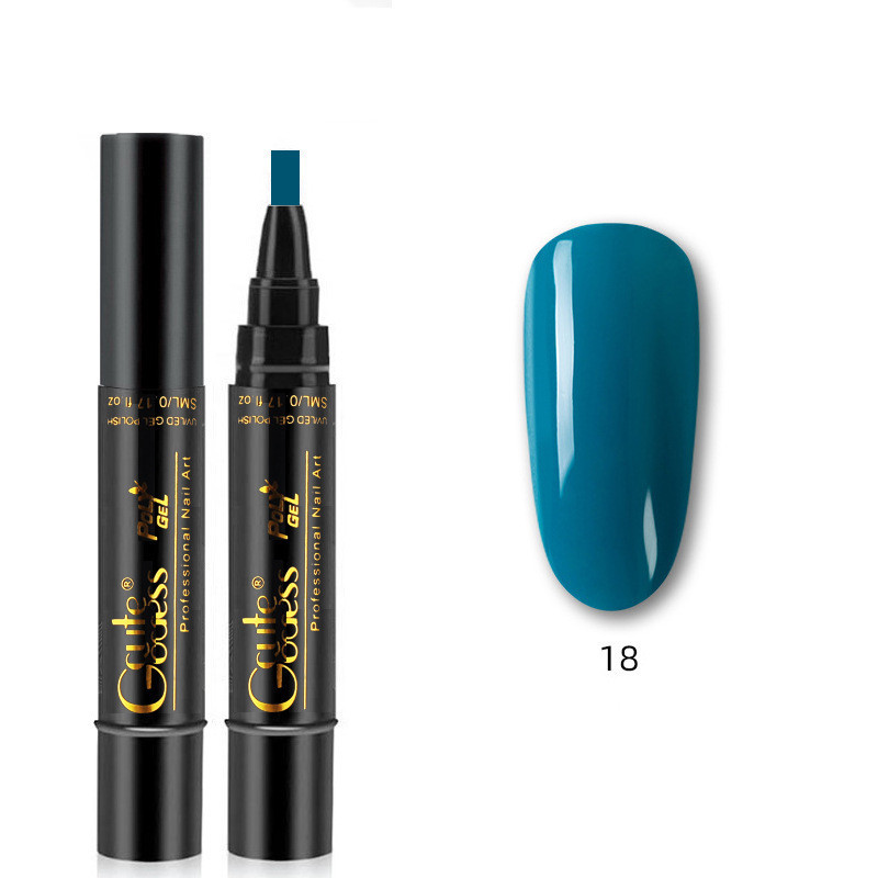 3 In 1 Nail Glue Pen One-step Glue Phototherapy Plastic Nail Magnet Pen French Water Ripple Cat Eye Strong Magnet Pen DIY Manicure Tool Pen - Image 9