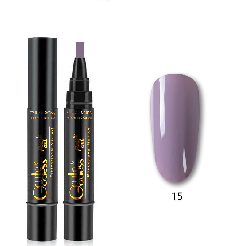 3 In 1 Nail Glue Pen One-step Glue Phototherapy Plastic Nail Magnet Pen French Water Ripple Cat Eye Strong Magnet Pen DIY Manicure Tool Pen - Image 5