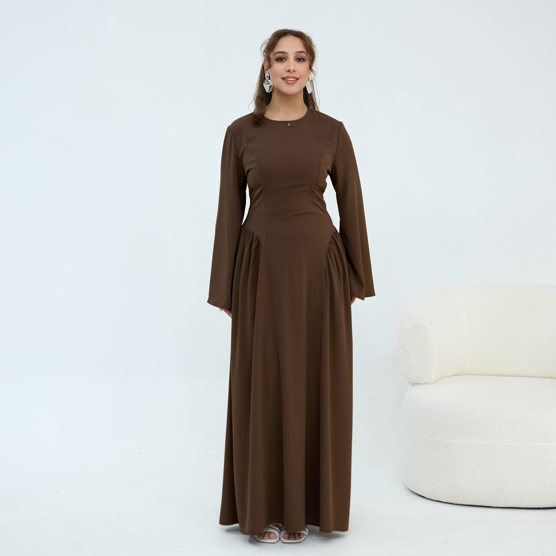 Plus-size Middle Eastern Long-sleeve Dress - Image 2