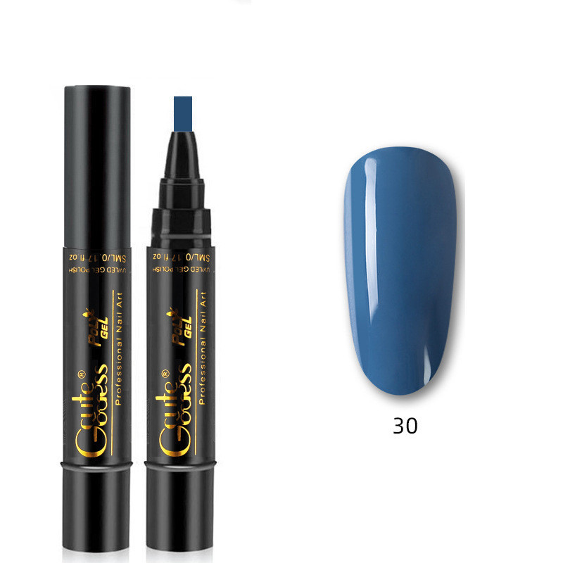 3 In 1 Nail Glue Pen One-step Glue Phototherapy Plastic Nail Magnet Pen French Water Ripple Cat Eye Strong Magnet Pen DIY Manicure Tool Pen - Image 4