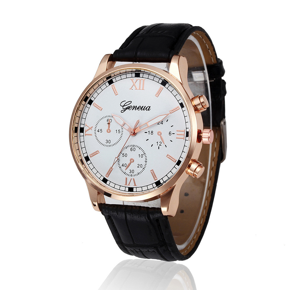 Fashion Simple Business Belt Quartz Watch Men's - Image 3