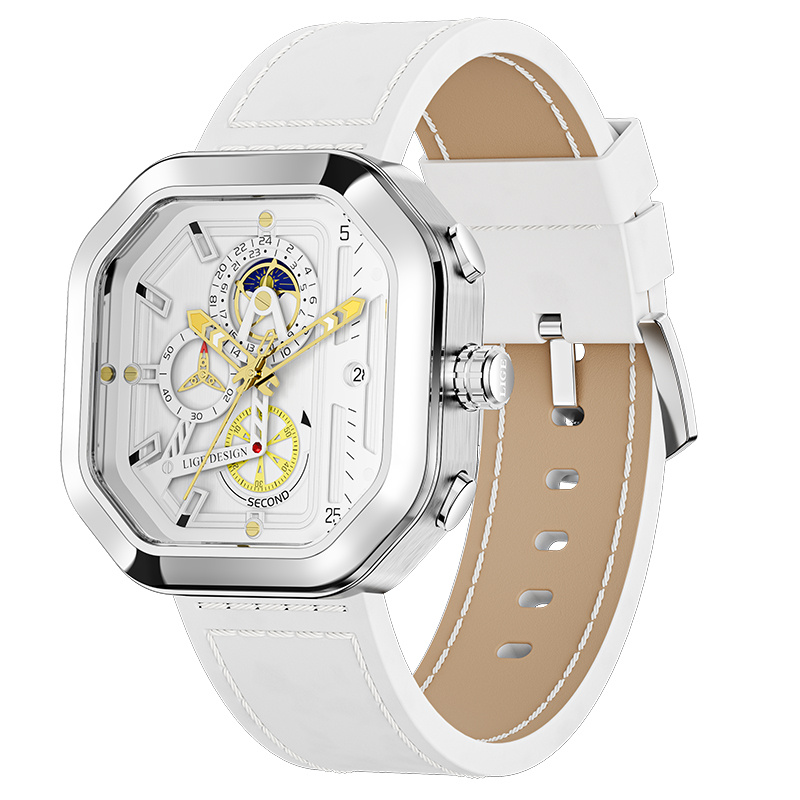 Men's Premium Sense Square Fashion Business Watch - Image 4