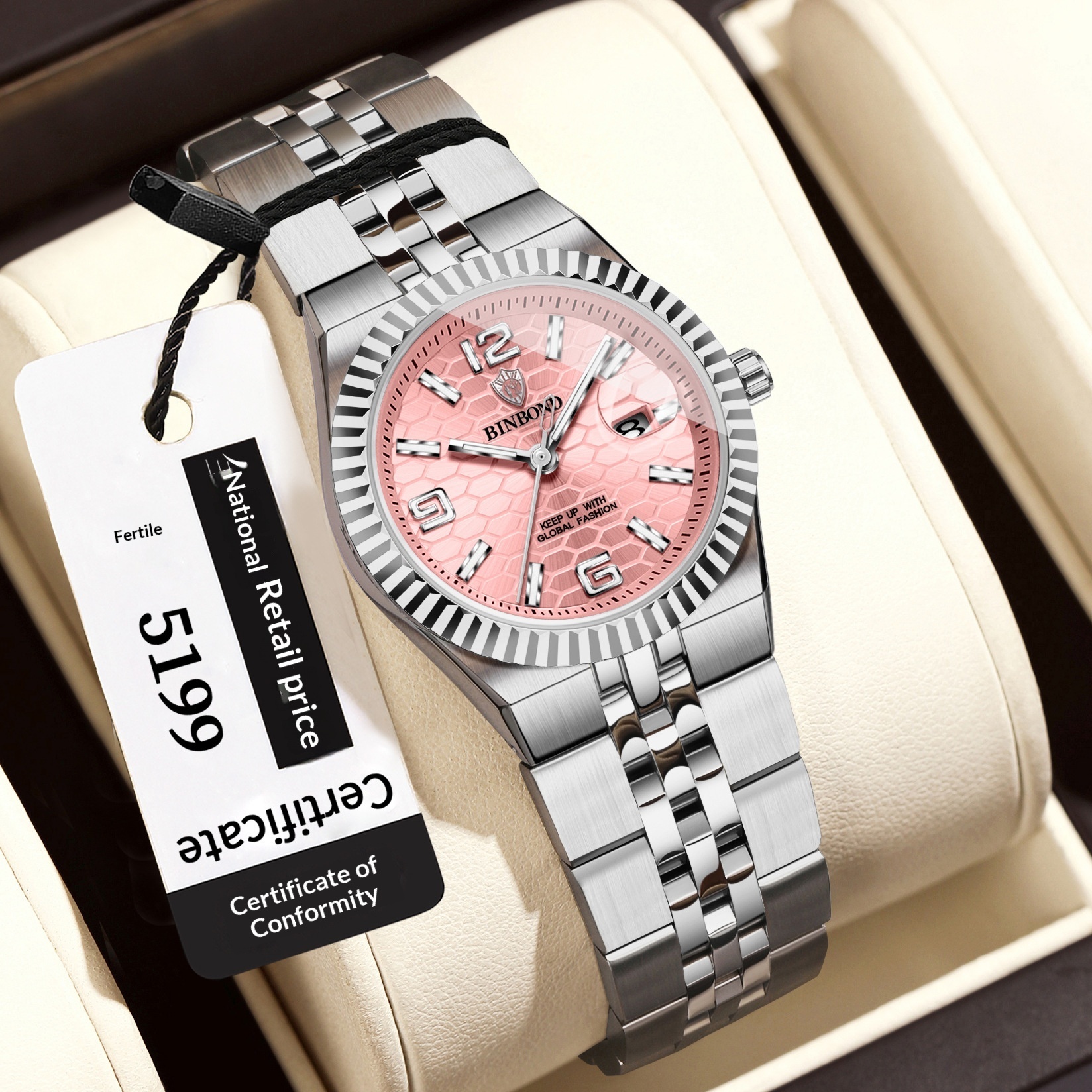 Womens Waterproof Casual Watch New Korean-style Fashion Design - Image 5