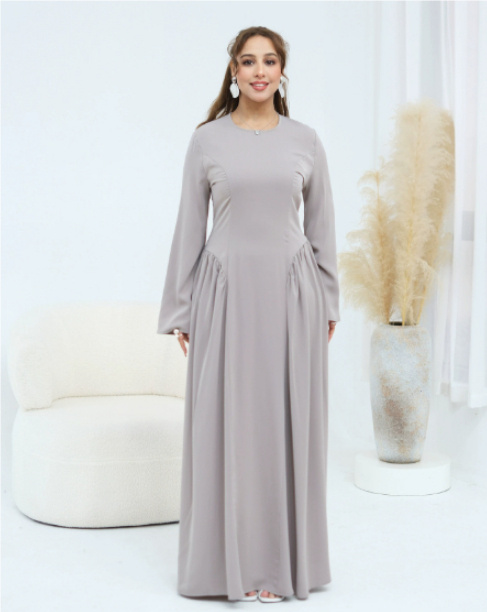 Plus-size Middle Eastern Long-sleeve Dress - Image 4