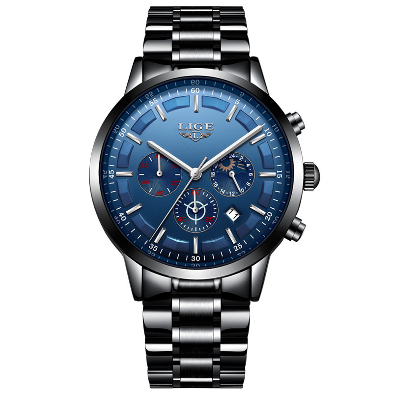 Men's Fashion Waterproof Moon Quartz Business Sports Watch - Image 8