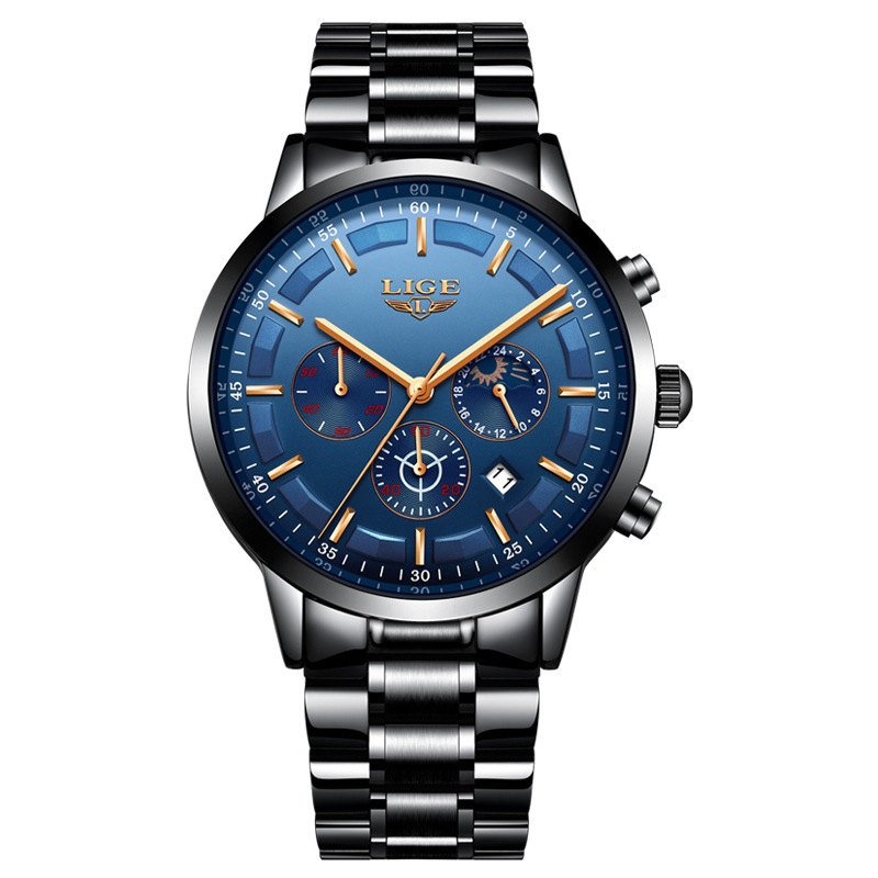 Men's Fashion Waterproof Moon Quartz Business Sports Watch - Image 6
