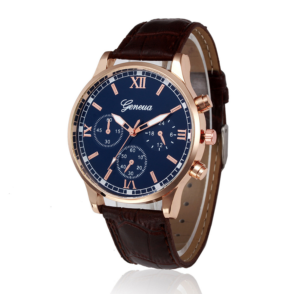 Fashion Simple Business Belt Quartz Watch Men's - Image 5